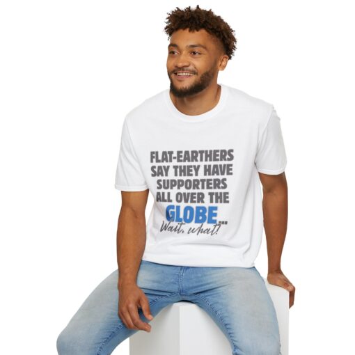 Funny Flat Earth T-Shirt, Unisex Graphic Tee, Humorous Gift for Science Lovers, Casual Wear, Conversation Starter - Image 6