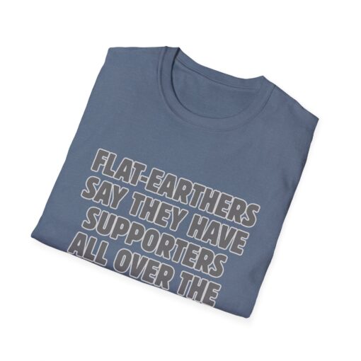 Funny Flat Earth T-Shirt, Unisex Graphic Tee, Humorous Gift for Science Lovers, Casual Wear, Conversation Starter - Image 19