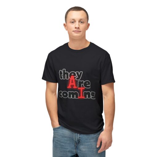 Unisex Graphic Tee: "AI - they Are coming" T-shirt - Trendy Cotton Top, Casual Wear, Gift for Friends, Statement Shirt, Fun Party Outfit - Image 6