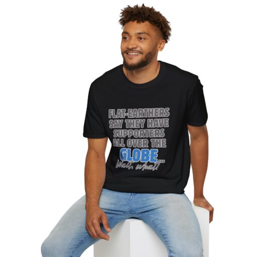Funny Flat Earth T-Shirt, Unisex Graphic Tee, Humorous Gift for Science Lovers, Casual Wear, Conversation Starter - Image 11