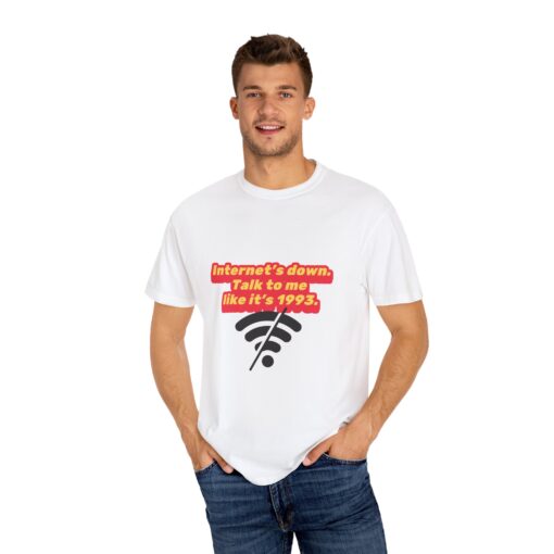 90s Nostalgia - Internet’s Down Retro T-Shirt, Casual Graphic Tee, Gift for Tech Lovers, Vintage Style Shirt, Internet Down - Image 3