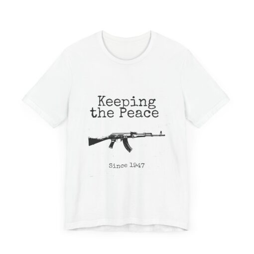 Keeping the Peace Since 1947 – Retro Tactical Tee, Peacekeepers Shirt - Image 2