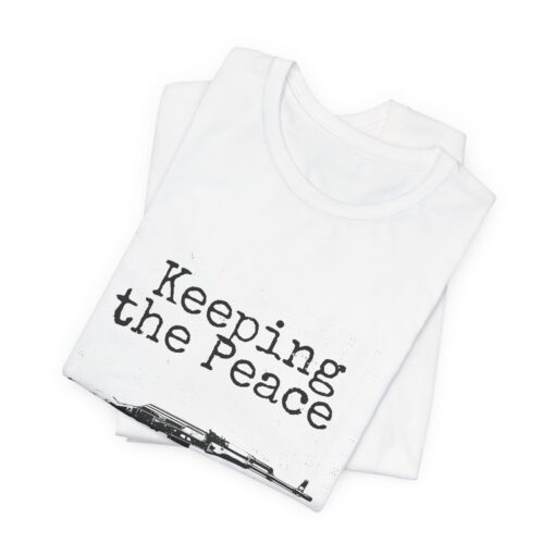 Keeping the Peace Since 1947 – Retro Tactical Tee, Peacekeepers Shirt - Image 4