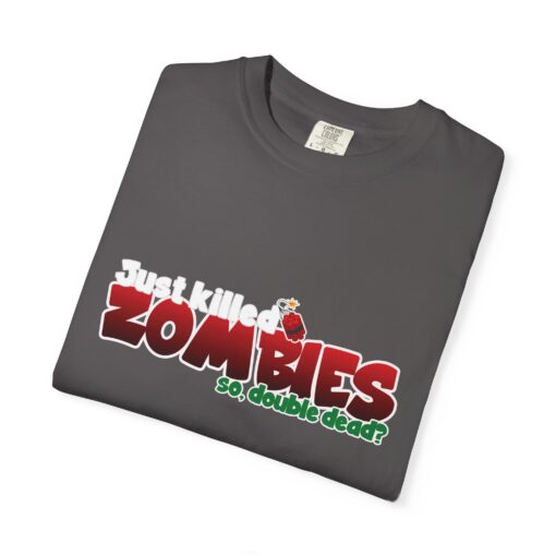 Double Dead – Funny Zombie Gamer/Horror T-Shirt, Unisex Tee, Halloween Costume, Gaming Apparel, Gift for Gamers/Horror Lovers, Graphic Tee - Image 5