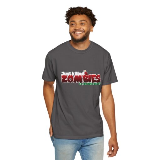Double Dead – Funny Zombie Gamer/Horror T-Shirt, Unisex Tee, Halloween Costume, Gaming Apparel, Gift for Gamers/Horror Lovers, Graphic Tee - Image 7