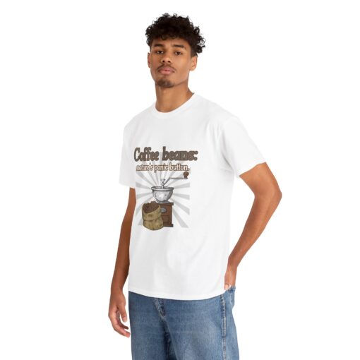 Coffee Beans: Nature’s Panic Button – Funny Caffeine Addict T-Shirt for Coffee Lovers, Gift for Coffee Enthusiasts, Eco-Friendly Tee, Great for Birthdays - Image 7