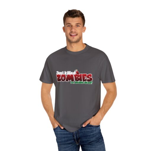 Double Dead – Funny Zombie Gamer/Horror T-Shirt, Unisex Tee, Halloween Costume, Gaming Apparel, Gift for Gamers/Horror Lovers, Graphic Tee - Image 6
