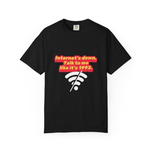 90s Nostalgia - Internet’s Down Retro T-Shirt, Casual Graphic Tee, Gift for Tech Lovers, Vintage Style Shirt, Internet Down - Image 5