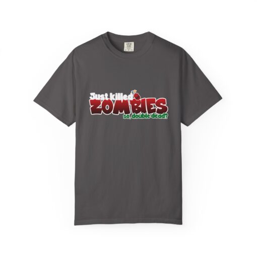 Double Dead – Funny Zombie Gamer/Horror T-Shirt, Unisex Tee, Halloween Costume, Gaming Apparel, Gift for Gamers/Horror Lovers, Graphic Tee - Image 4