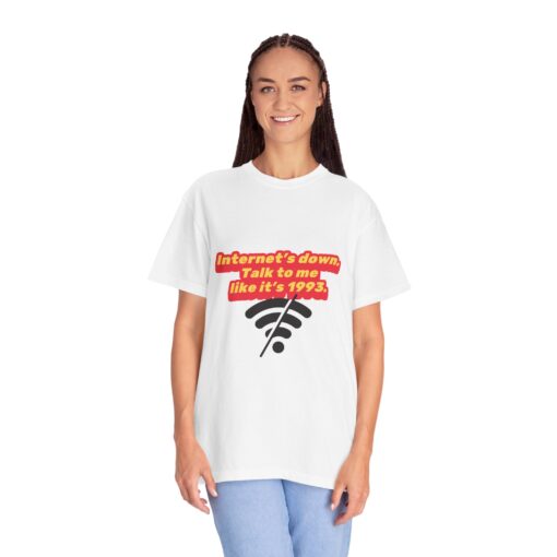 90s Nostalgia - Internet’s Down Retro T-Shirt, Casual Graphic Tee, Gift for Tech Lovers, Vintage Style Shirt, Internet Down - Image 4